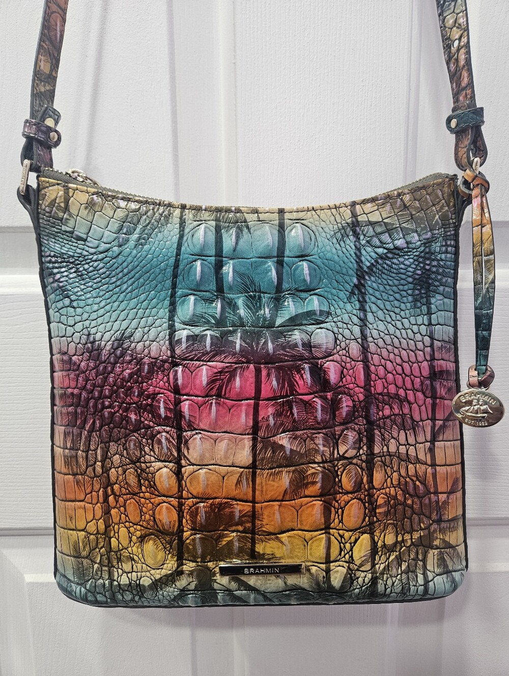 Brahmin RARE Katie Crossbody Bag - Luau - Picture 3 of 13